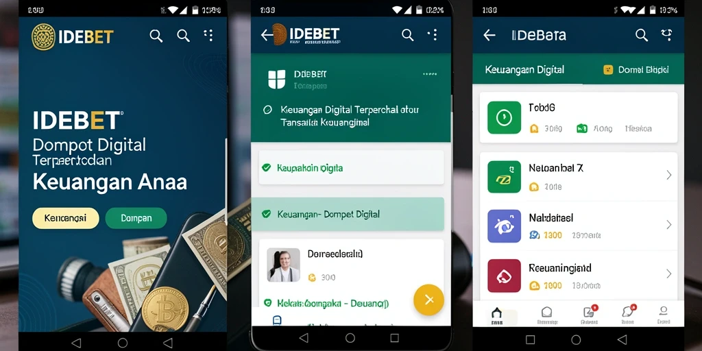 Tampilan antarmuka IDEBET yang sederhana dan fungsional.
