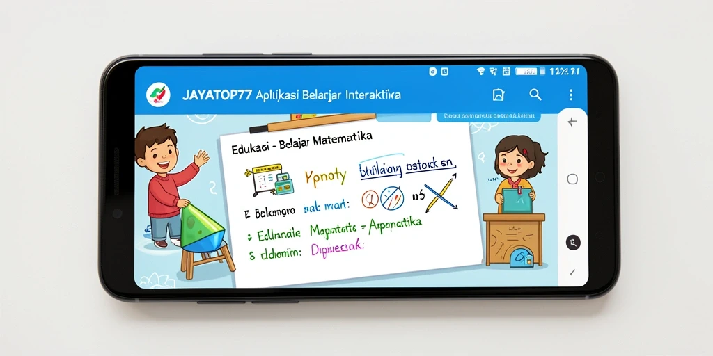 Antarmuka JAYATOP77 yang interaktif dan ramah anak.