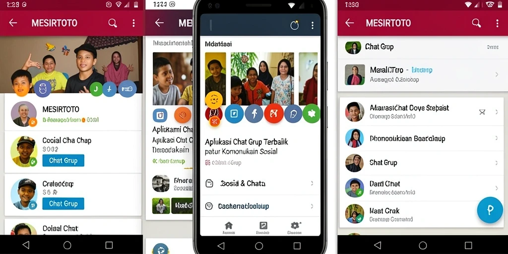 Antarmuka pengguna MESIRTOTO yang intuitif dan menarik untuk Chat Grup.