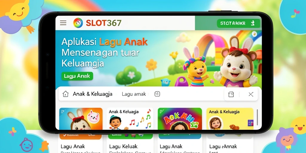 Tampilan antarmuka SLOT367 yang ceria dan ramah anak.